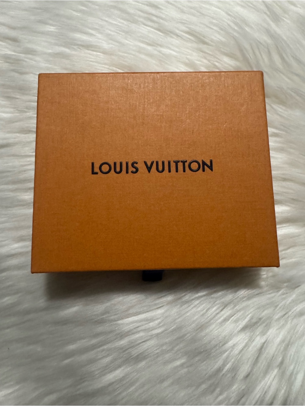 Louis Vuitton Orange Box with Black Logo